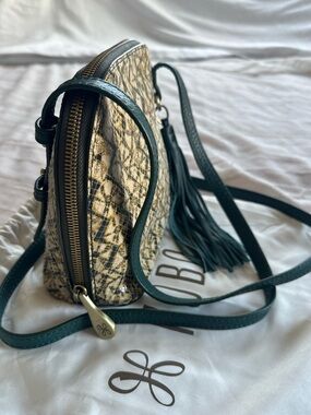 HOBO Nash Crossbody Bag | Twinkle Print Snake Embossed Leather Brass Hardware